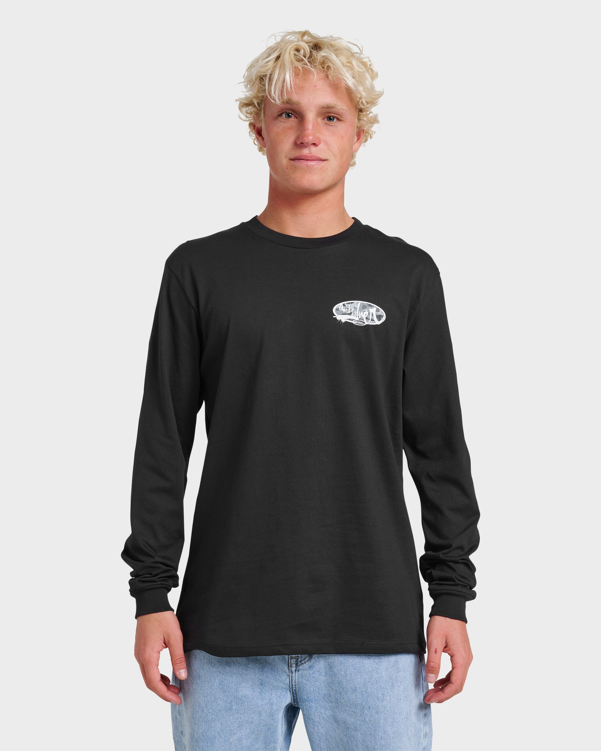 Impaired Camo Long Sleeve T-shirt - Black - Quick Silver