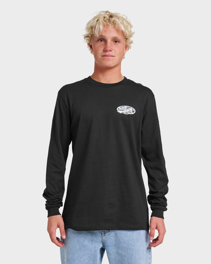 Impaired Camo Long Sleeve T-shirt - Black - Quick Silver