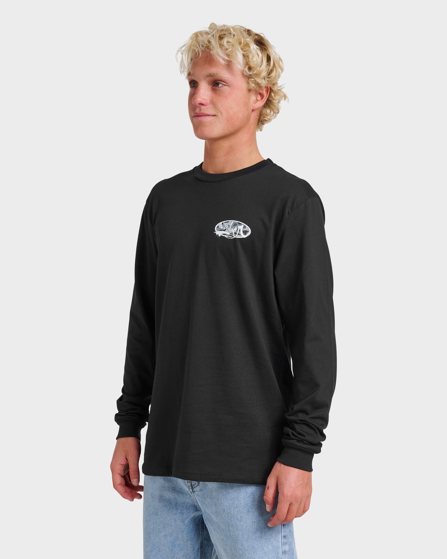 Impaired Camo Long Sleeve T-shirt - Black - Quick Silver