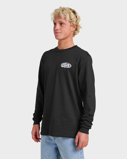 Impaired Camo Long Sleeve T-shirt - Black - Quick Silver