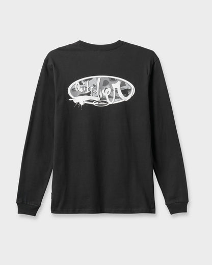 Impaired Camo Long Sleeve T-shirt - Black - Quick Silver