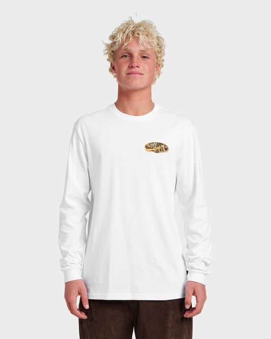 Impaired Camo Long Sleeve T-shirt - White - Quick Silver