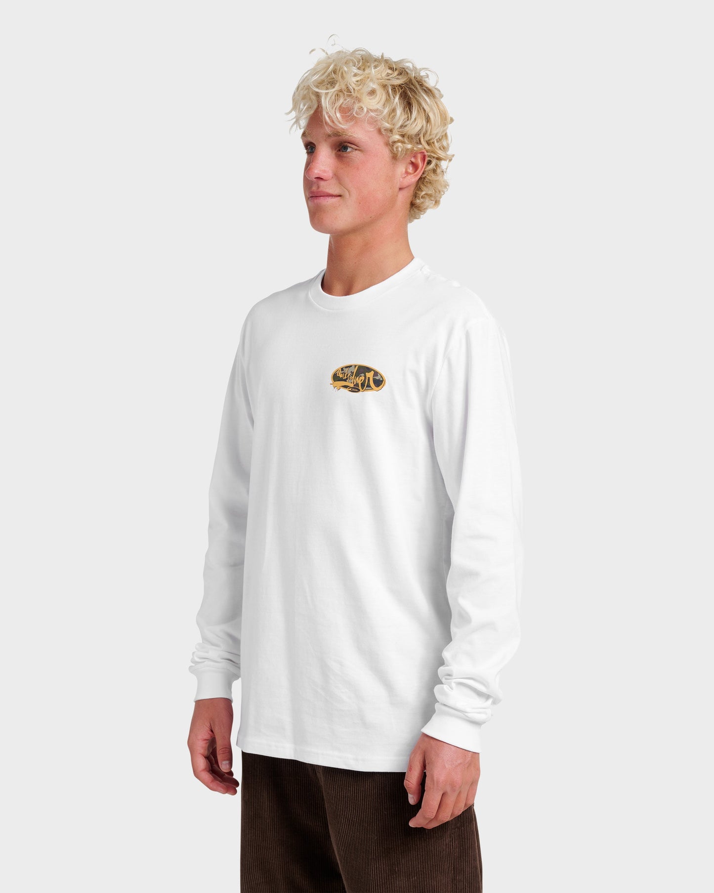 Impaired Camo Long Sleeve T-shirt - White - Quick Silver