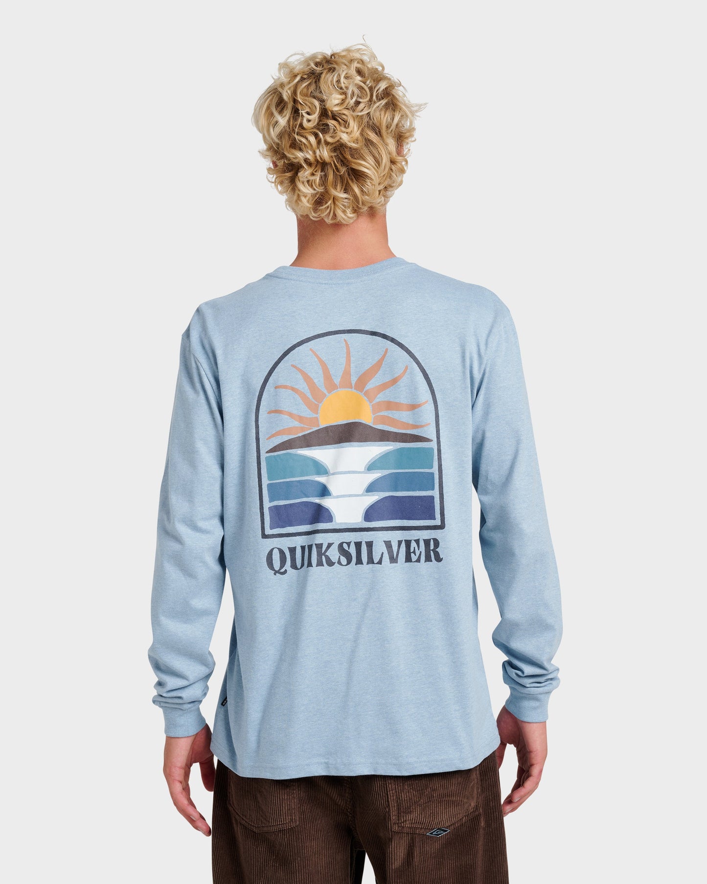 Dawn Patrol Long Sleeve T-shirt - Ashley Blue Heather - Quick Silver