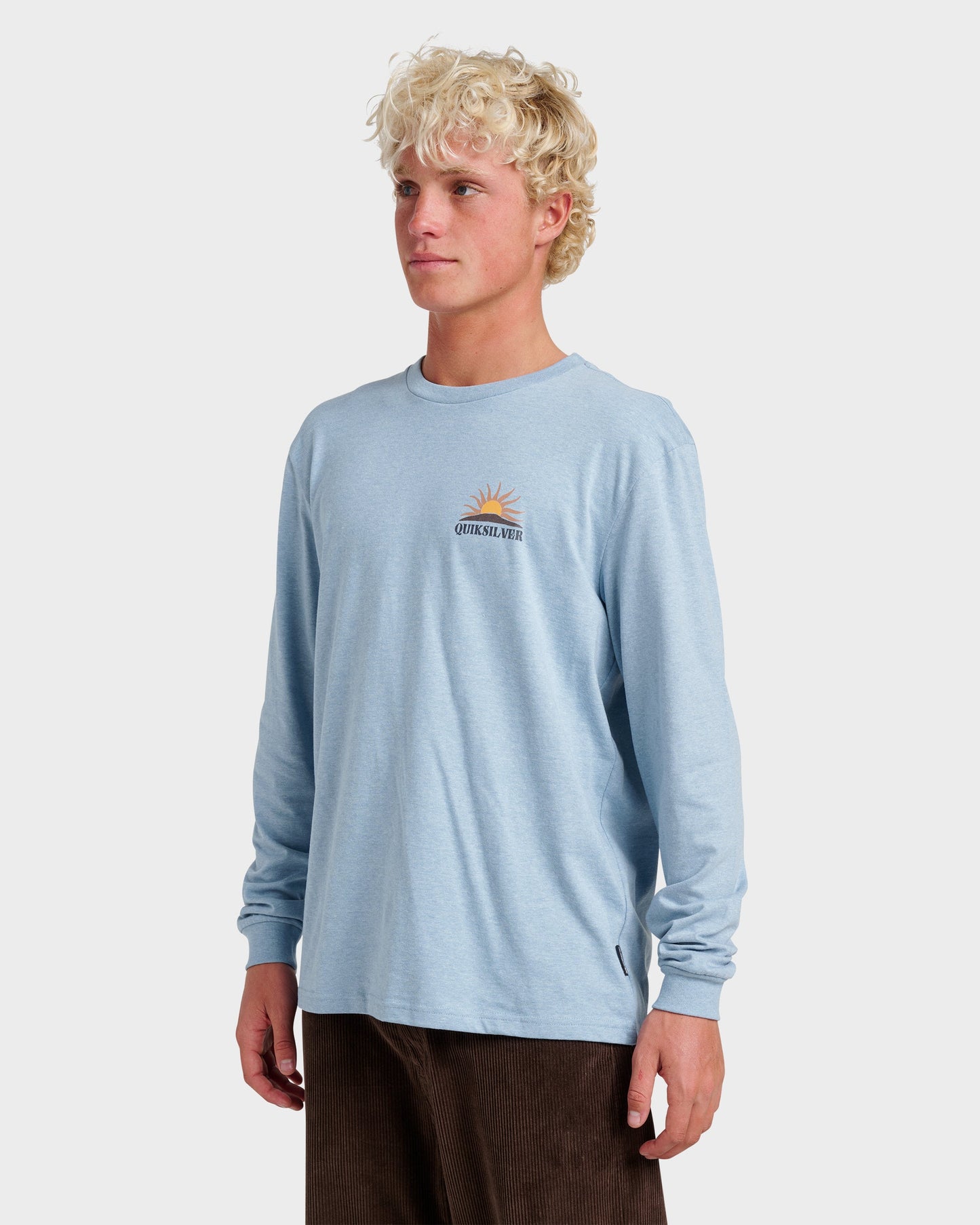 Dawn Patrol Long Sleeve T-shirt - Ashley Blue Heather - Quick Silver