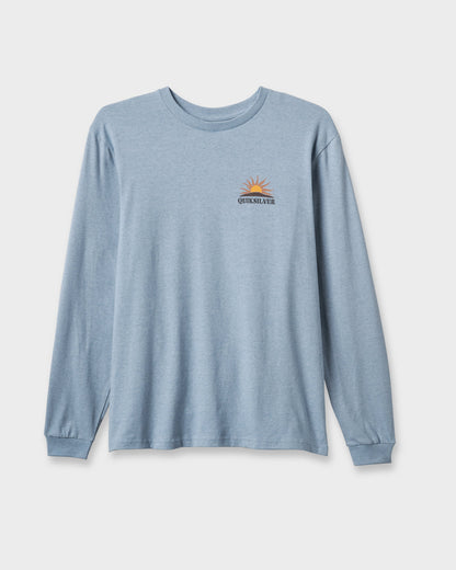 Dawn Patrol Long Sleeve T-shirt - Ashley Blue Heather - Quick Silver