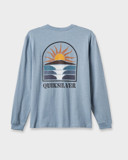 Dawn Patrol Long Sleeve T-shirt - Ashley Blue Heather - Quick Silver