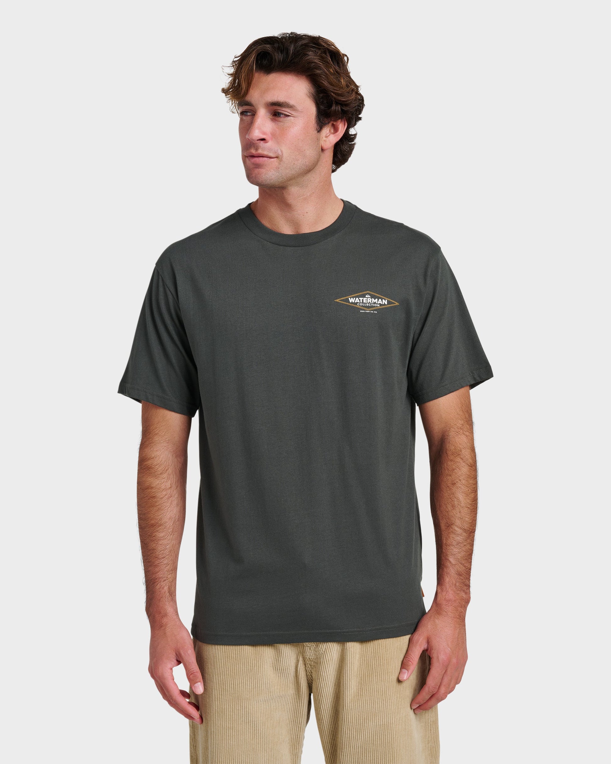 Waterman Diamond Classic T-shirt - Phantom - Quick Silver