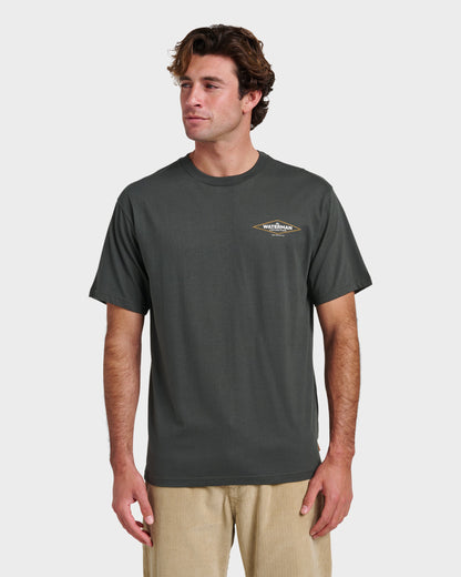 Waterman Diamond Classic T-shirt - Phantom - Quick Silver