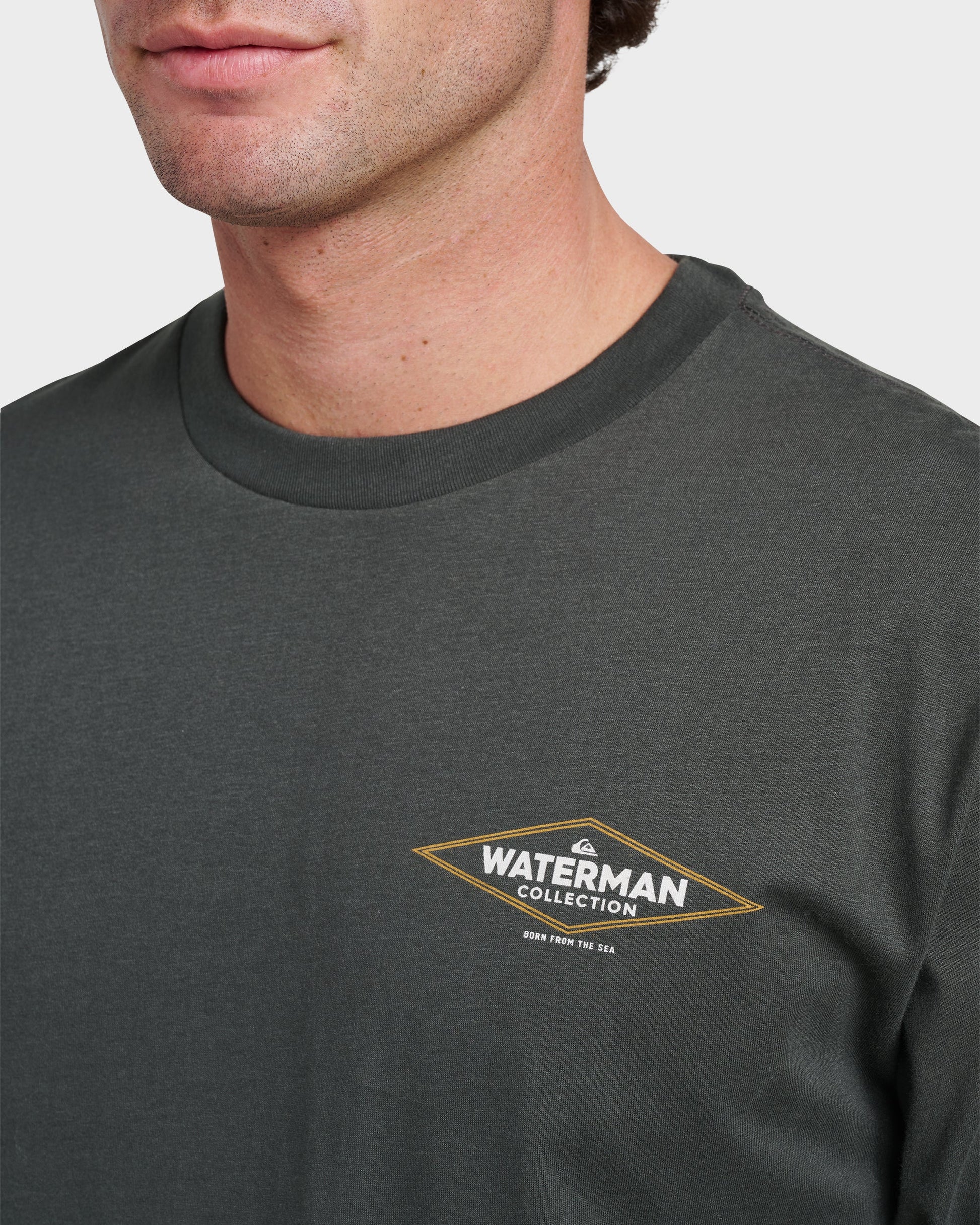 Waterman Diamond Classic T-shirt - Phantom - Quick Silver