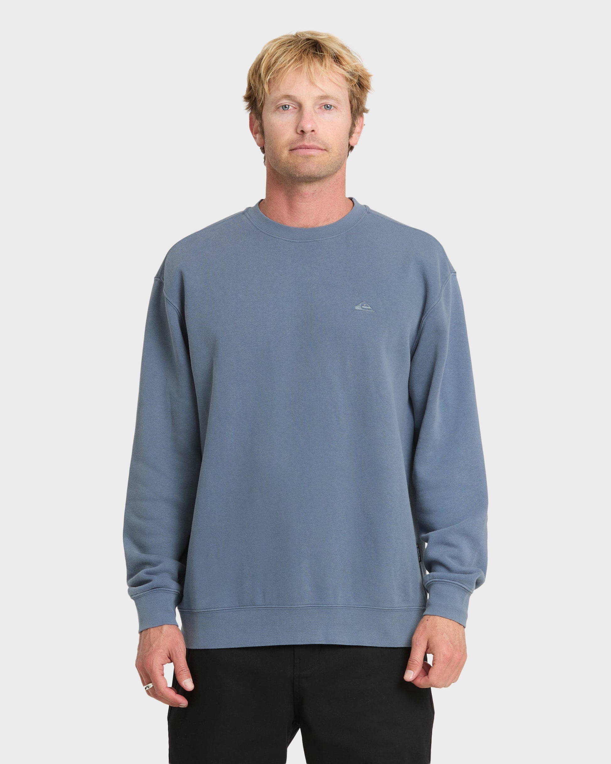 Saltwater Crewneck Sweatshirt - China Blue - Quick Silver