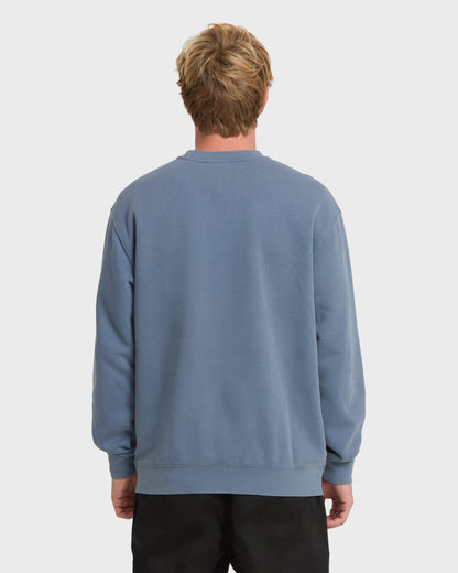 Saltwater Crewneck Sweatshirt - China Blue - Quick Silver