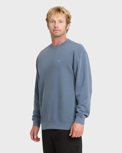 Saltwater Crewneck Sweatshirt - China Blue - Quick Silver