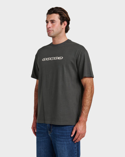 Linked Heavy Weight T-shirt - Phantom - Quick Silver