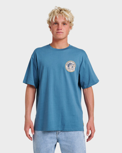 Waterman Catch & Release Classic T-shirt - Real Teal - Quick Silver