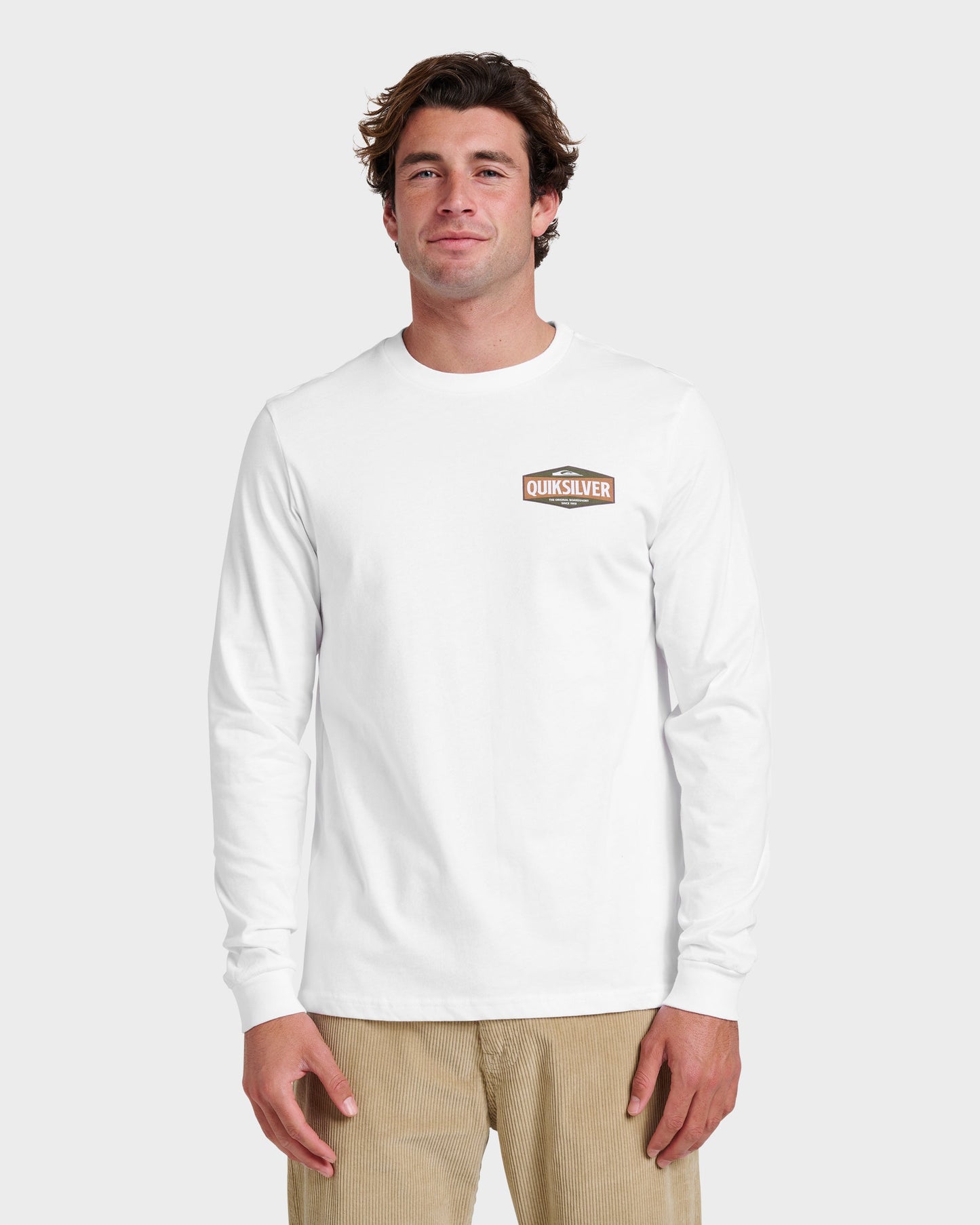 Three Piece Long Sleeve T-shirt - White - Quick Silver