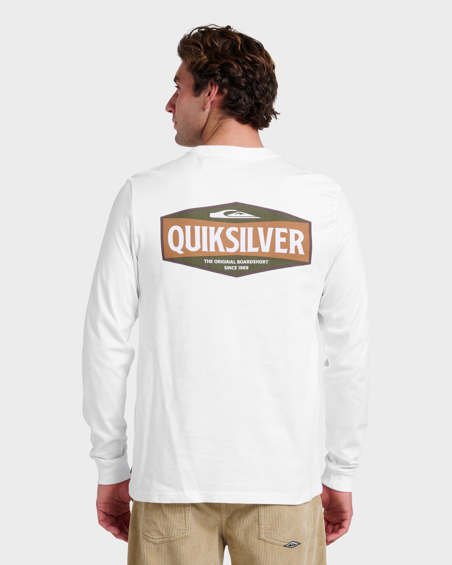Three Piece Long Sleeve T-shirt - White - Quick Silver