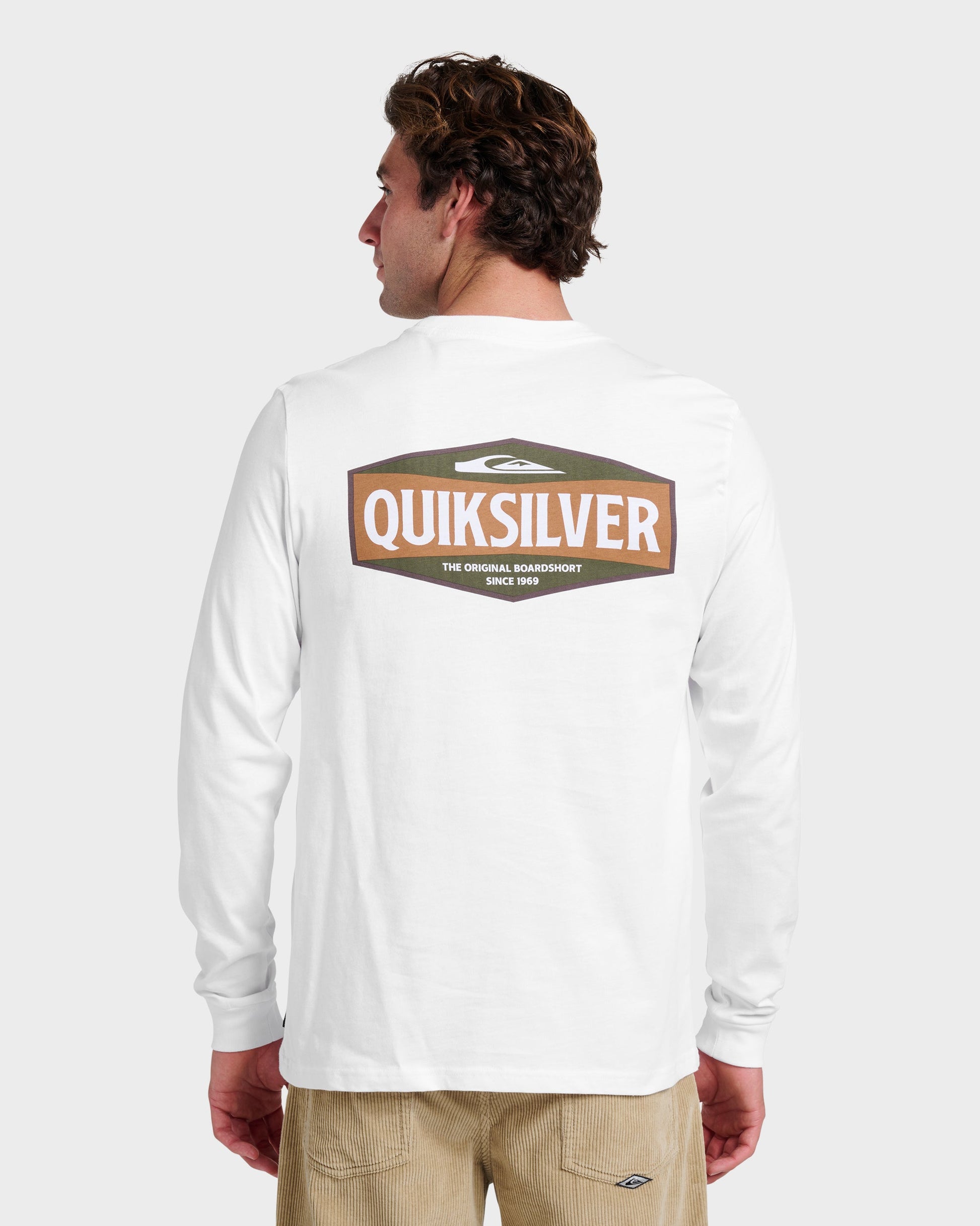 Three Piece Long Sleeve T-shirt - White - Quick Silver