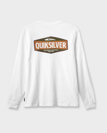 Three Piece Long Sleeve T-shirt - White - Quick Silver