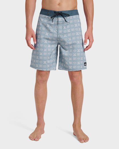 Surfsilk Etched 19" Boardshorts - Ashley Blue - Quick Silver