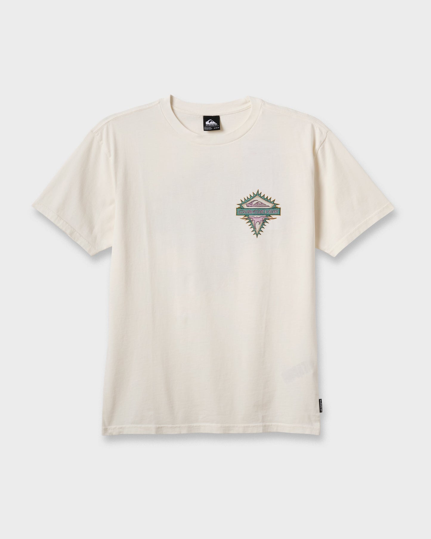 Liberty Spikespigment Dye T-Shirt - Snow White - Quick Silver