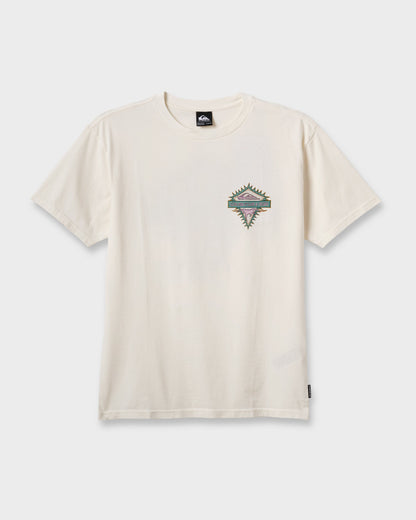 Liberty Spikespigment Dye T-Shirt - Snow White - Quick Silver