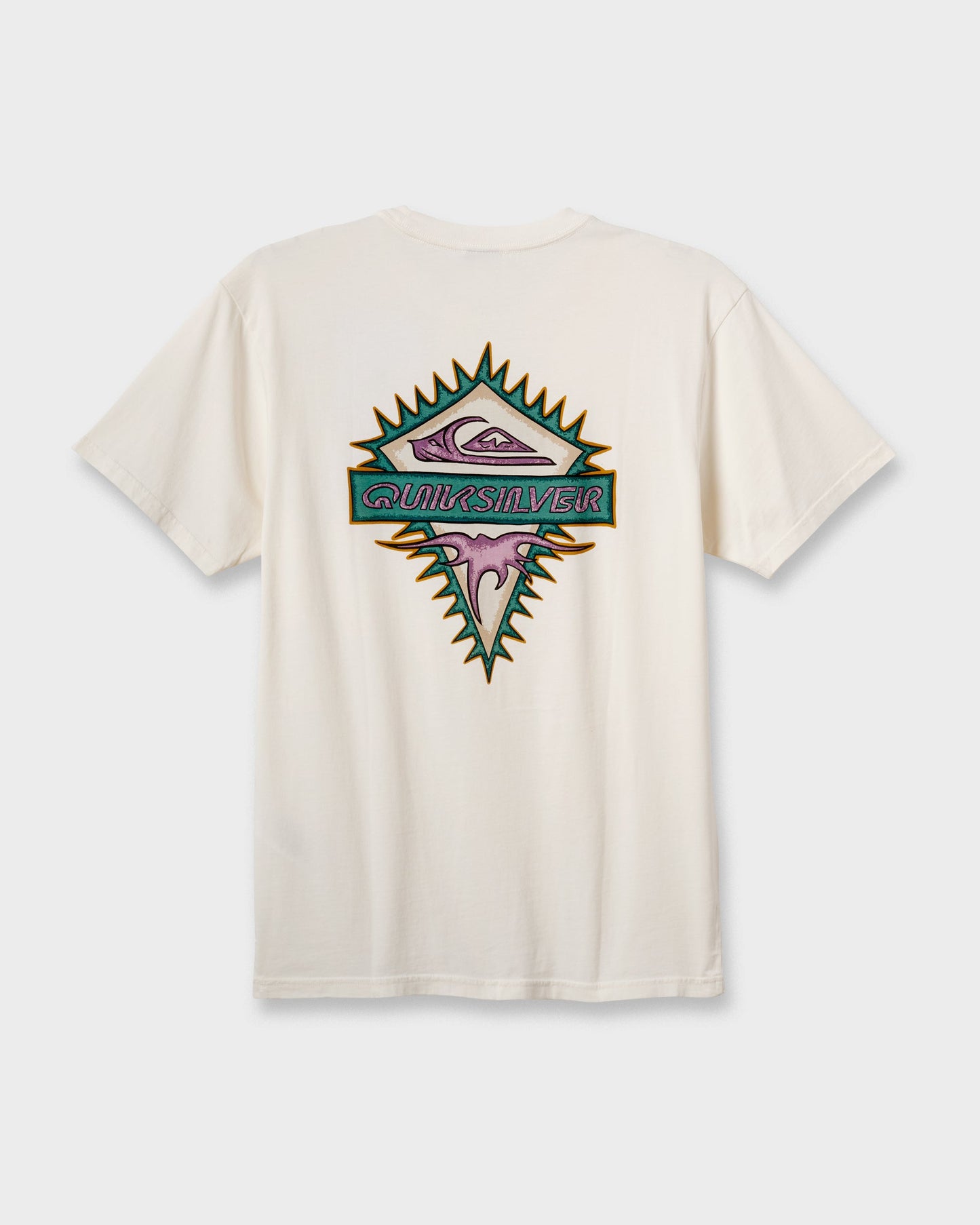 Liberty Spikespigment Dye T-Shirt - Snow White - Quick Silver