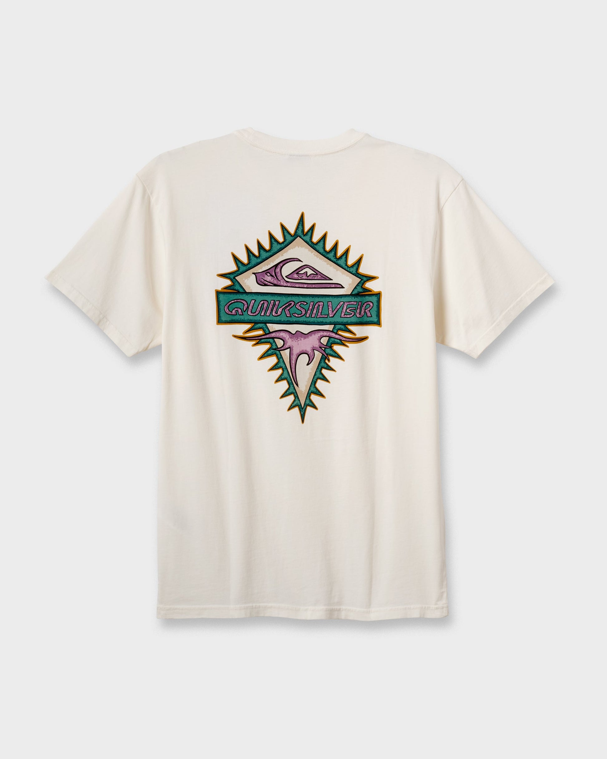 Liberty Spikespigment Dye T-Shirt - Snow White - Quick Silver