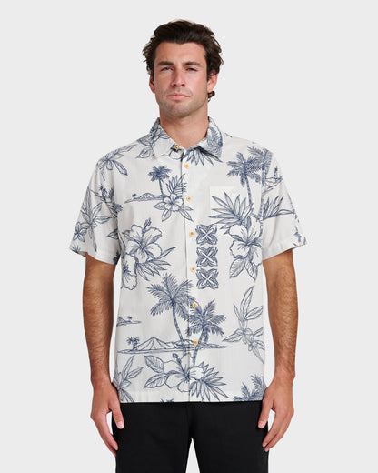 Waterman Scenic Drive Shirt - White - Quick Silver