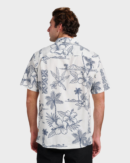 Waterman Scenic Drive Shirt - White - Quick Silver