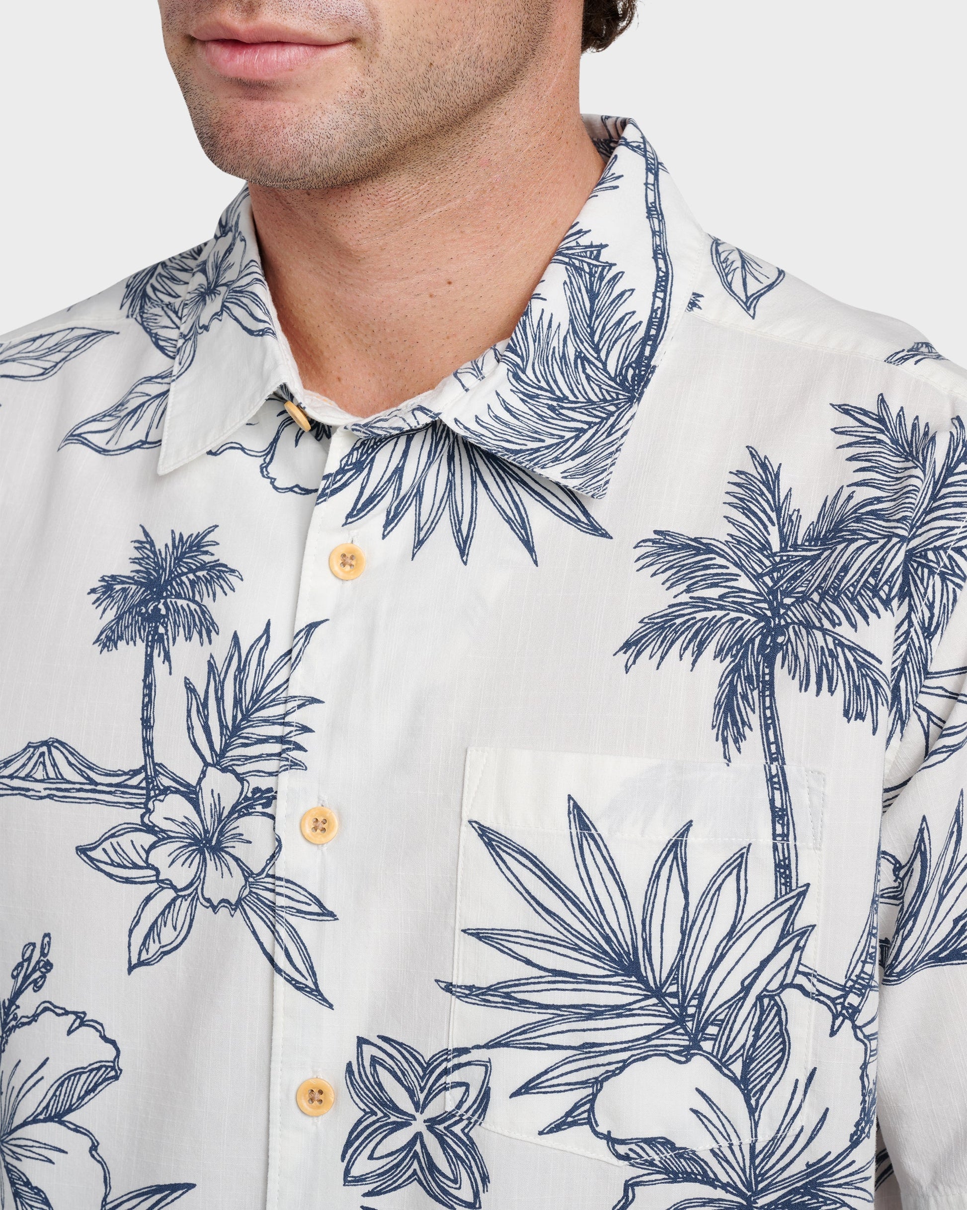 Waterman Scenic Drive Shirt - White - Quick Silver