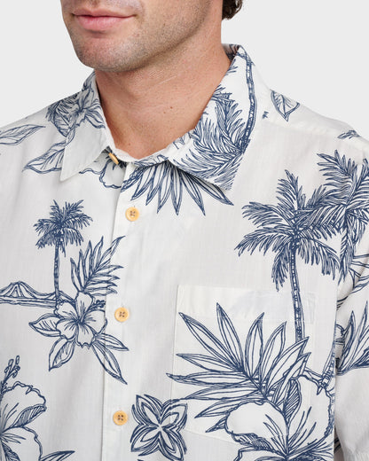 Waterman Scenic Drive Shirt - White - Quick Silver