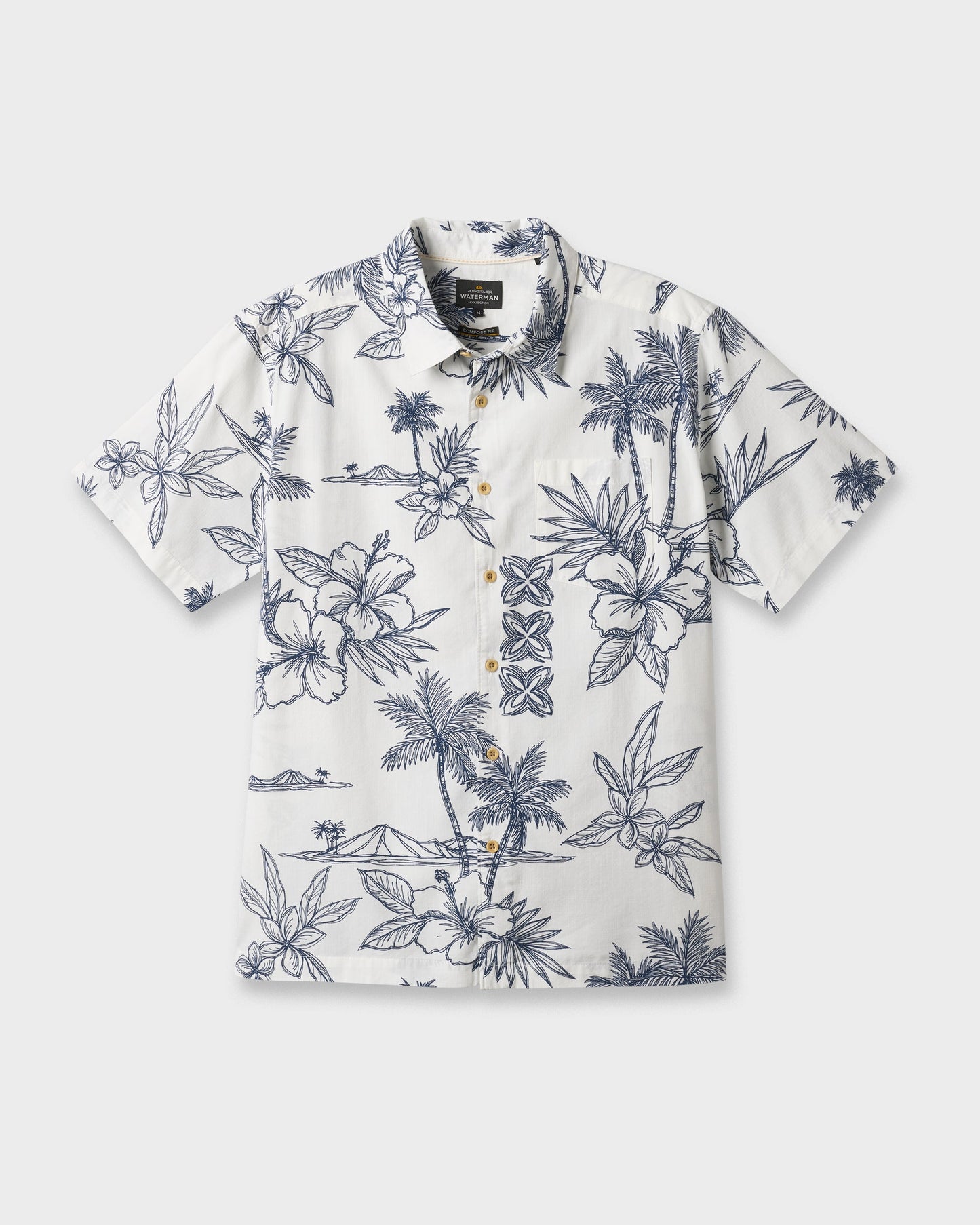 Waterman Scenic Drive Shirt - White - Quick Silver