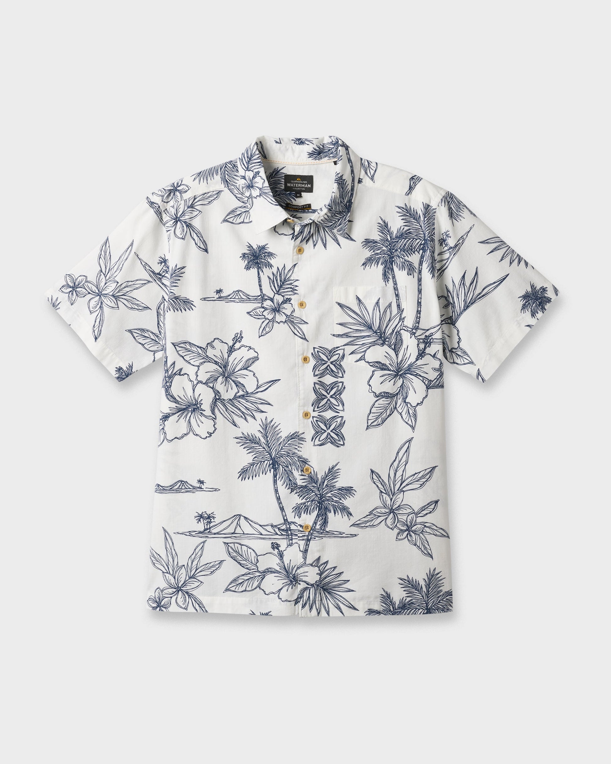 Waterman Scenic Drive Shirt - White - Quick Silver