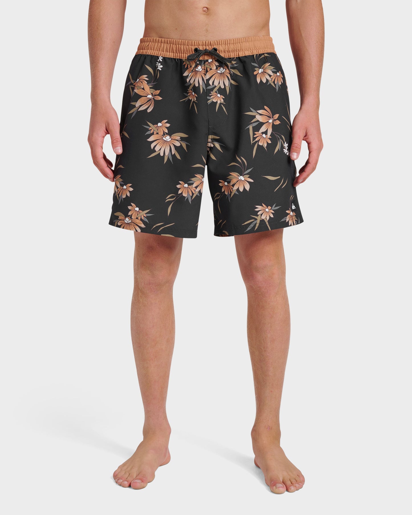 Everyday Coastal Flora 17" Swim Trunks - Black - Quick Silver