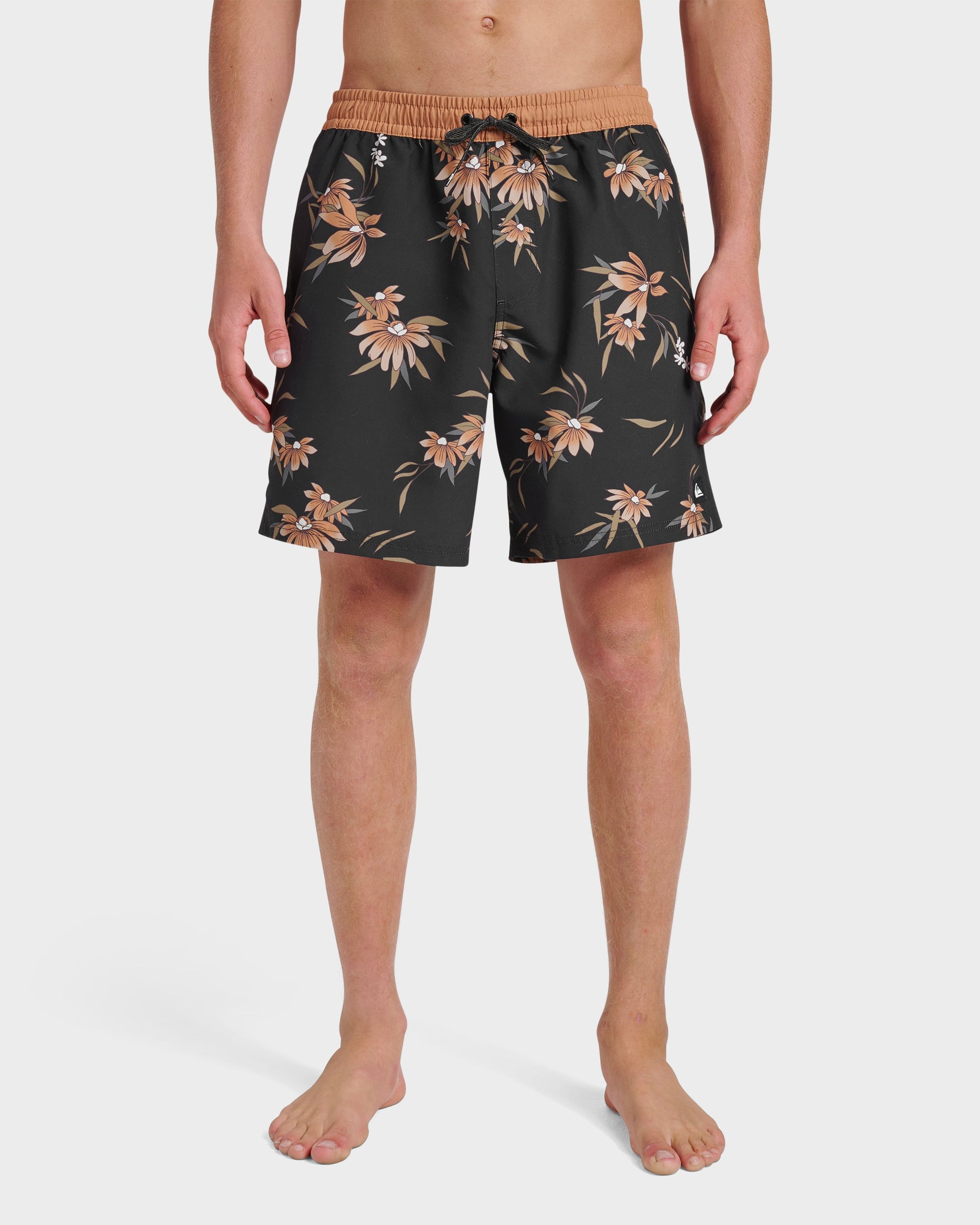 Everyday Coastal Flora 17" Swim Trunks - Black - Quick Silver