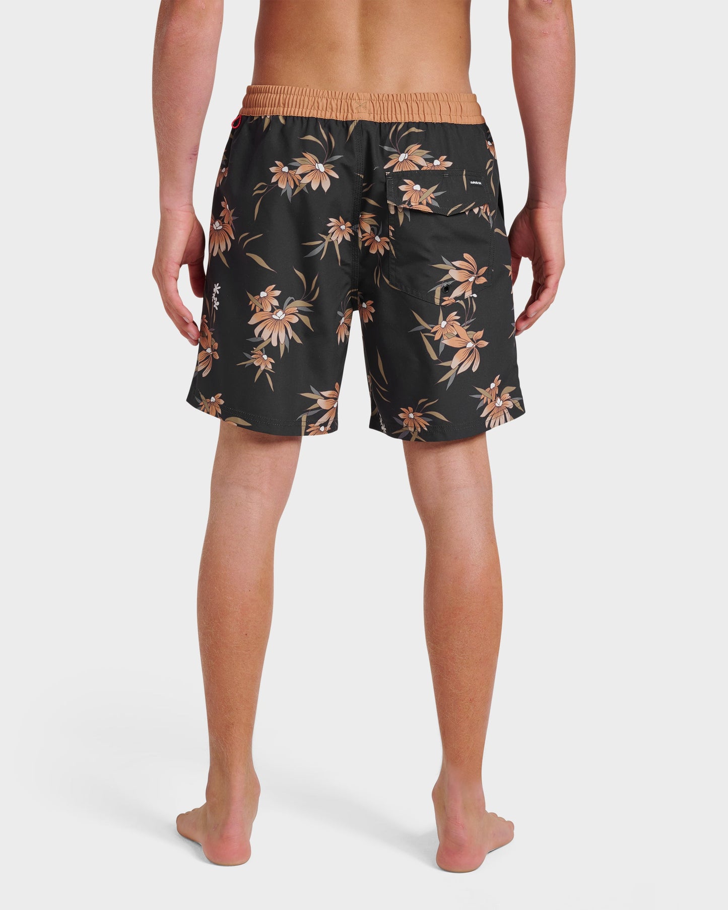 Everyday Coastal Flora 17" Swim Trunks - Black - Quick Silver