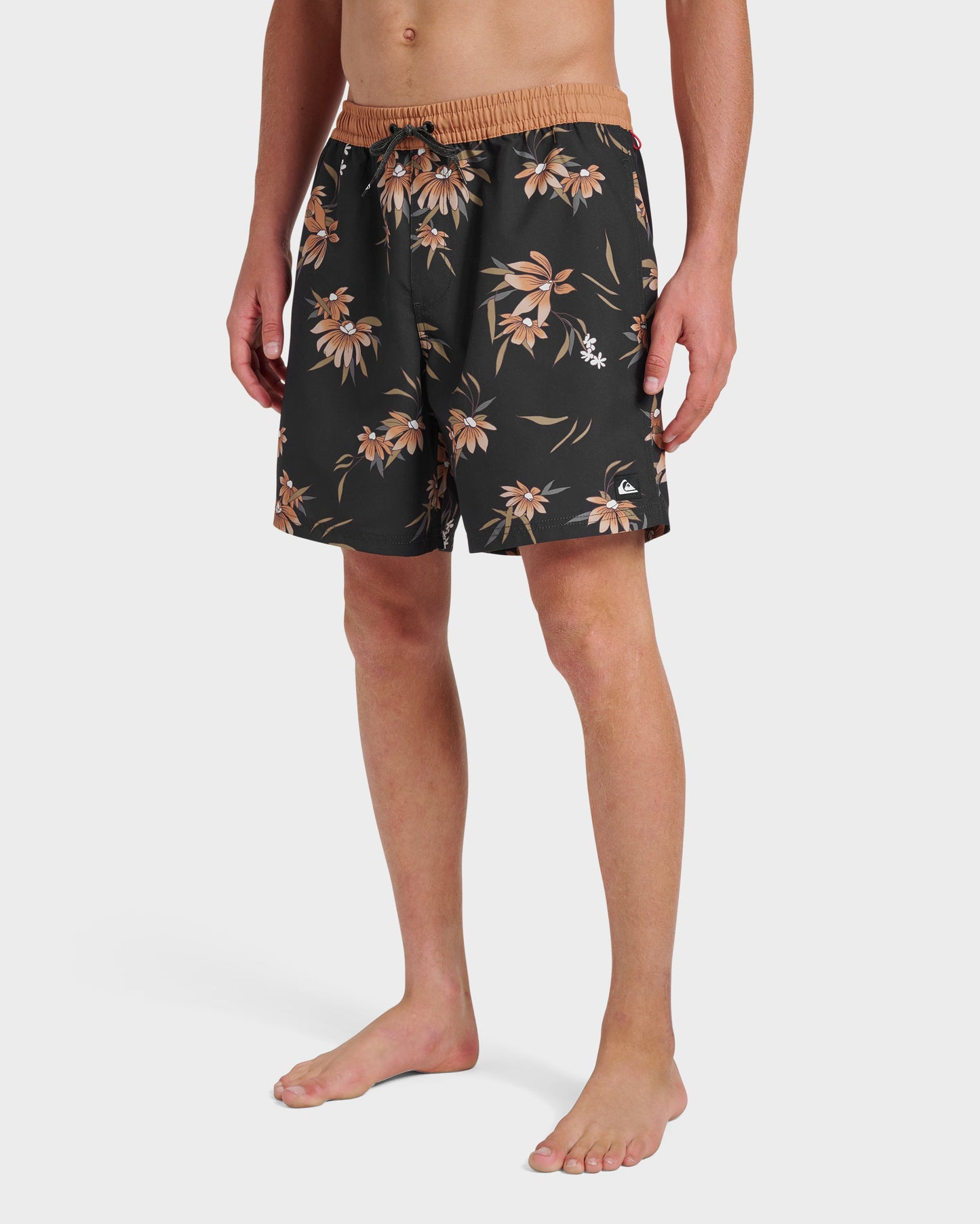 Everyday Coastal Flora 17" Swim Trunks - Black - Quick Silver