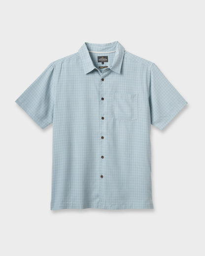 Quick Silver Waterman Checkmate Shirt - Sterling Blue