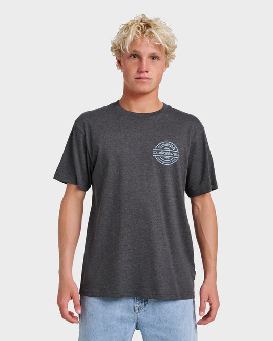 Mirrored Classic T-shirt - Charcoal Heather - Quick Silver