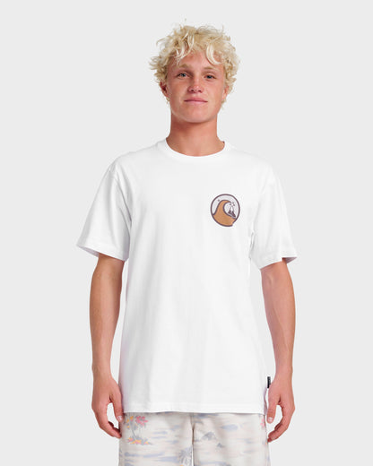 Jungle Wave Classic T-shirt - White - Quick Silver