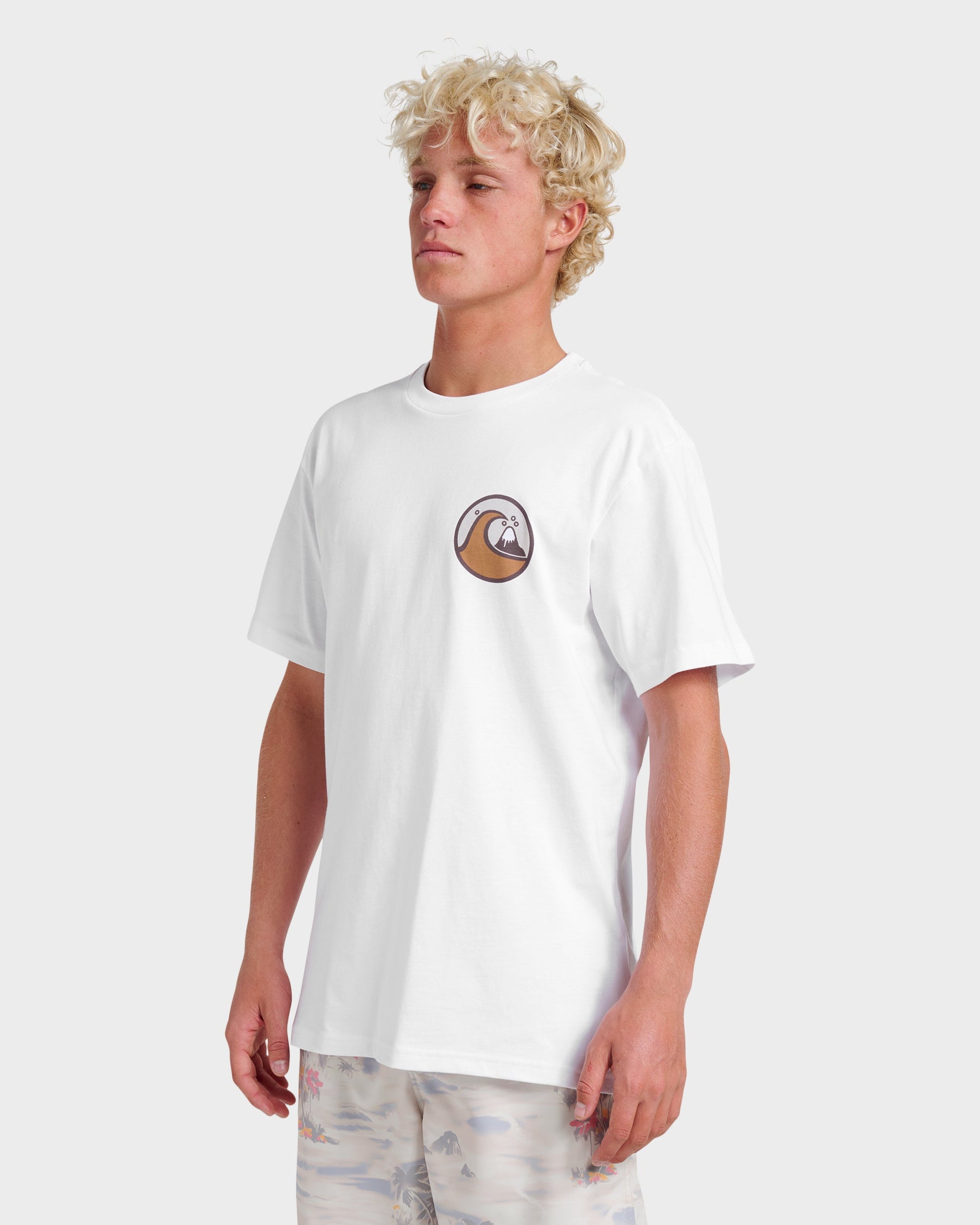 Jungle Wave Classic T-shirt - White - Quick Silver