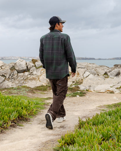 Dna Flannel Shirt - Garden Topiary - Quick Silver