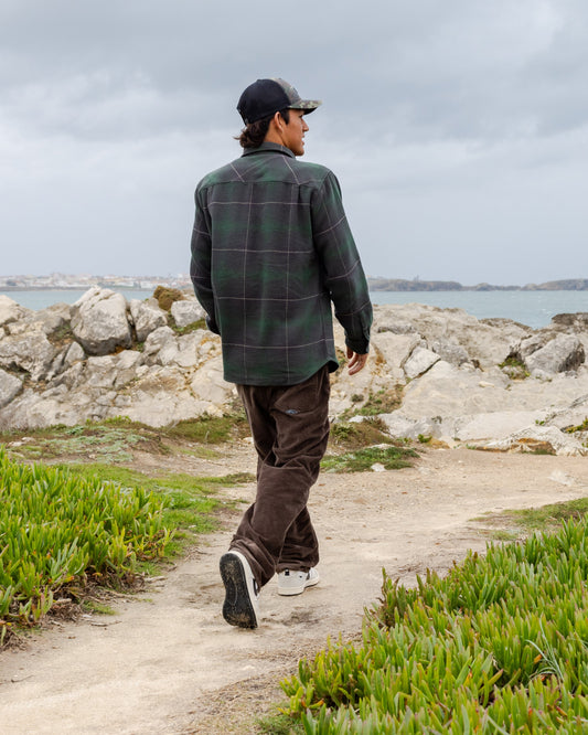 Dna Flannel Shirt - Garden Topiary - Quick Silver