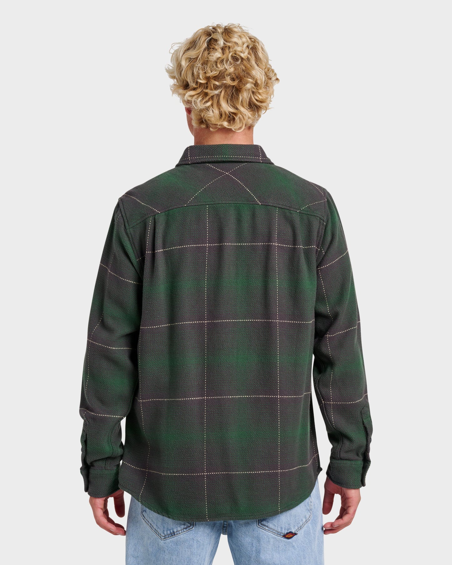 Dna Flannel Shirt - Garden Topiary - Quick Silver