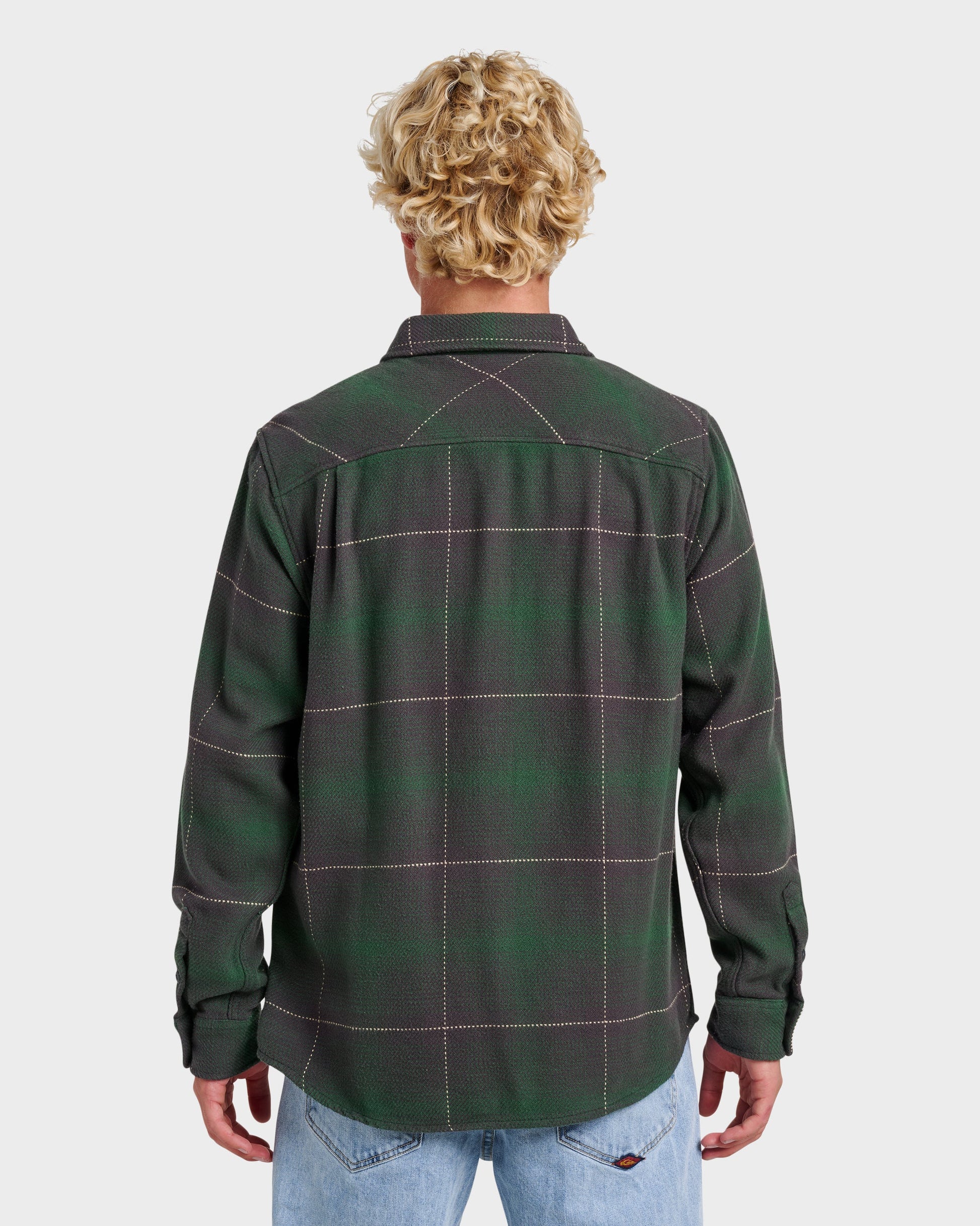 Dna Flannel Shirt - Garden Topiary - Quick Silver