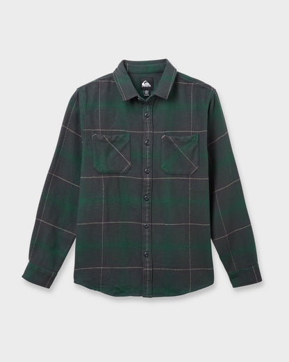 Dna Flannel Shirt - Garden Topiary - Quick Silver