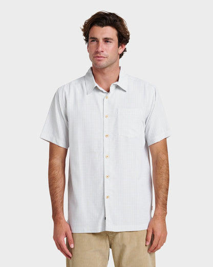 Waterman Checkmate Shirt - White - Quick Silver
