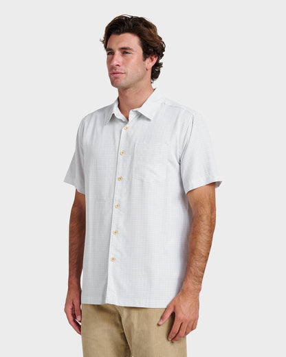 Waterman Checkmate Shirt - White - Quick Silver