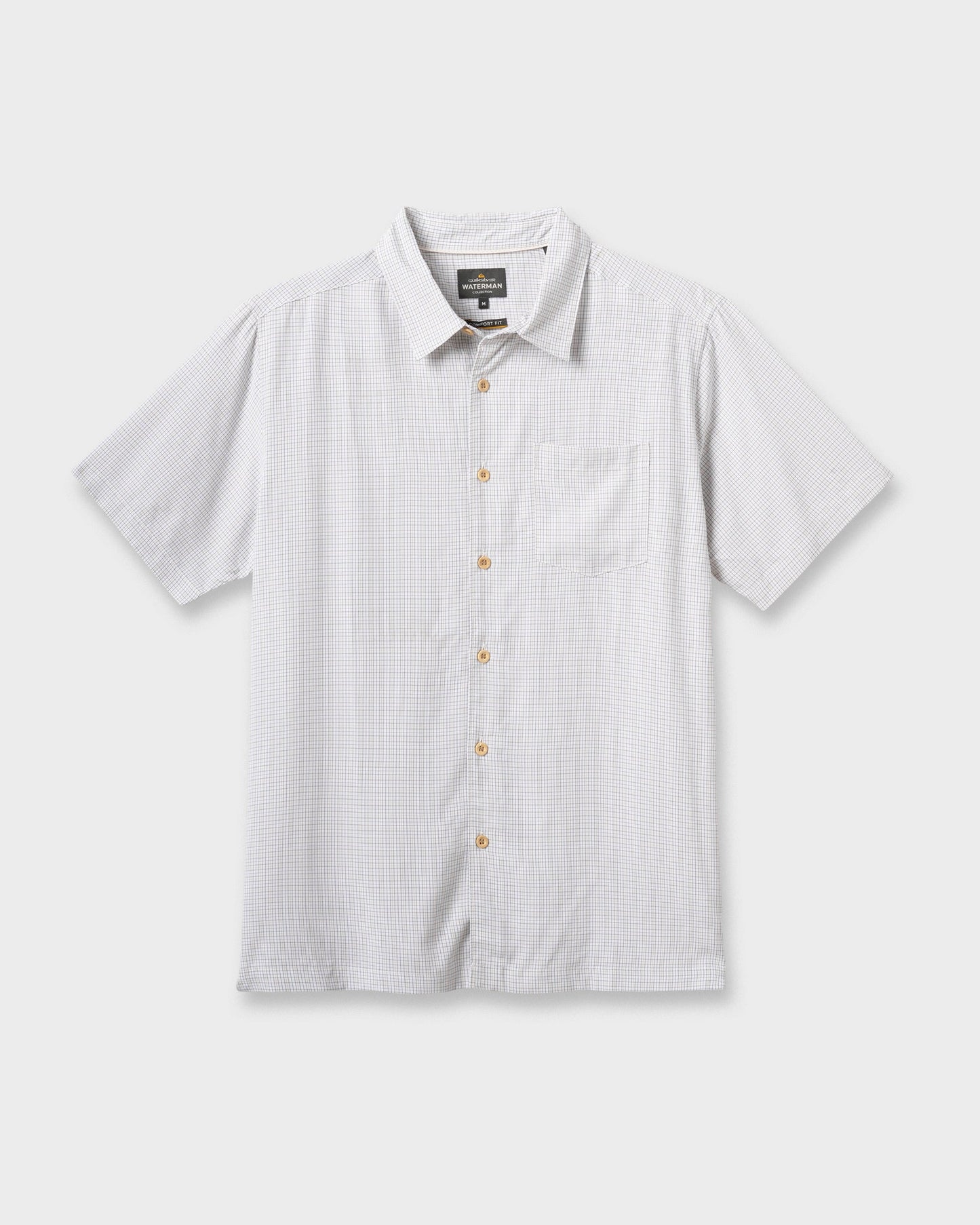 Waterman Checkmate Shirt - White - Quick Silver